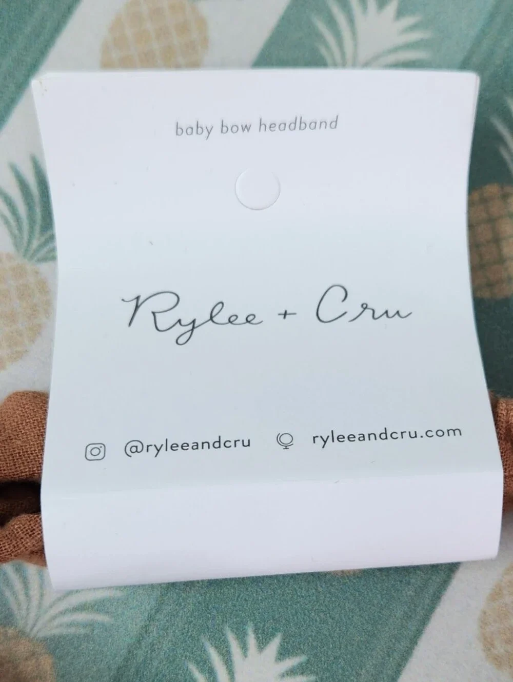 Rylee + Cru added band bow